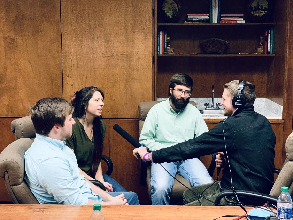 interviewing for podcast