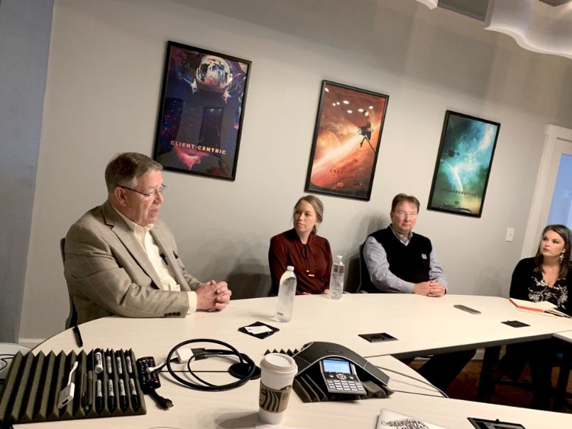 WV Secretary of commerce Ed Gaunch visiting Core10 office